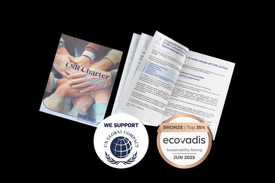 CSR Charter created by Sebia to inform employees, customers and investors.