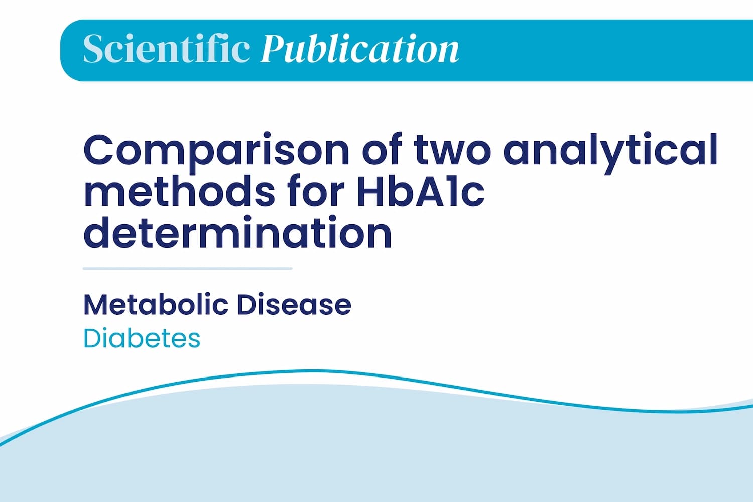 Comparison of two analytical methods for HbA1c determination
